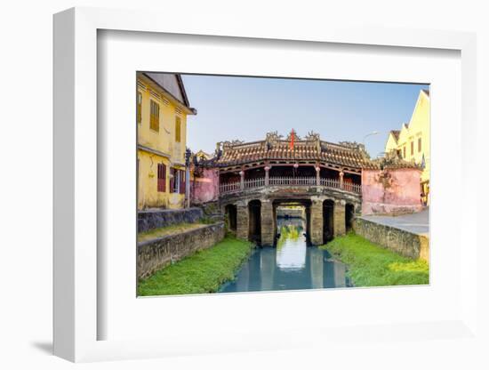 The Japanese Covered Bridge in Hoi An ancient town, Hoi An, Quang Nam Province, Vietnam-Jason Langley-Framed Photographic Print