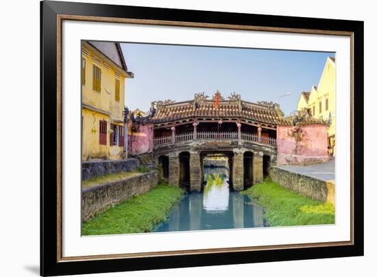 The Japanese Covered Bridge in Hoi An ancient town, Hoi An, Quang Nam Province, Vietnam-Jason Langley-Framed Photographic Print