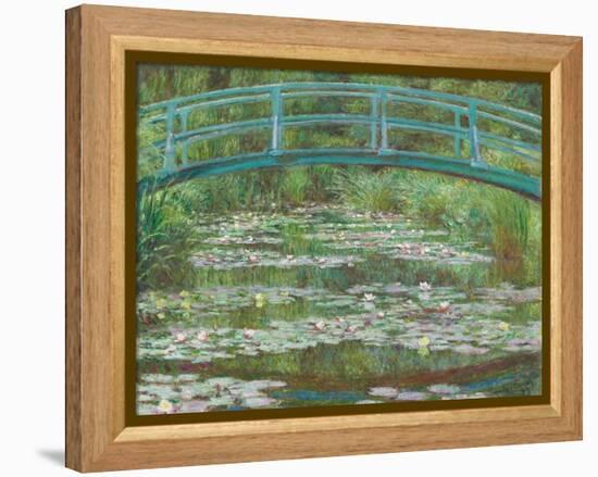 The Japanese Footbridge, 1899-Claude Monet-Framed Premier Image Canvas