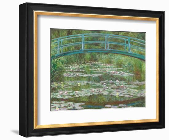 The Japanese Footbridge, 1899-Claude Monet-Framed Giclee Print
