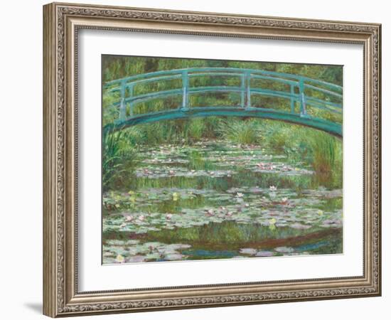 The Japanese Footbridge, 1899-Claude Monet-Framed Giclee Print