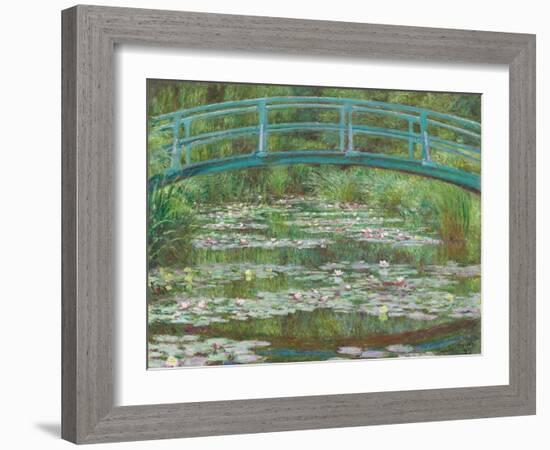 The Japanese Footbridge, 1899-Claude Monet-Framed Giclee Print