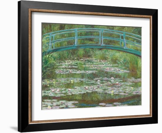 The Japanese Footbridge, 1899-Claude Monet-Framed Giclee Print