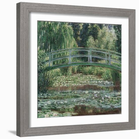 The Japanese Footbridge and the Water Lily Pool, Giverny, 1899 (Oil on Canvas)-Claude Monet-Framed Giclee Print