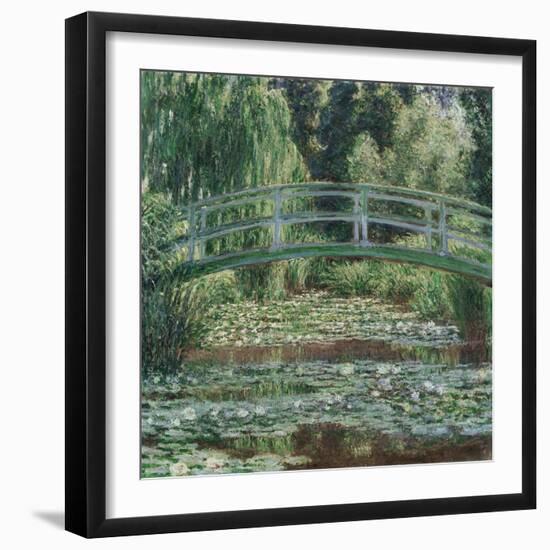 The Japanese Footbridge and the Water Lily Pool, Giverny, 1899 (Oil on Canvas)-Claude Monet-Framed Giclee Print