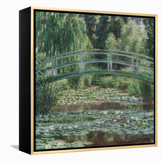 The Japanese Footbridge and the Water Lily Pool, Giverny, 1899 (Oil on Canvas)-Claude Monet-Framed Premier Image Canvas