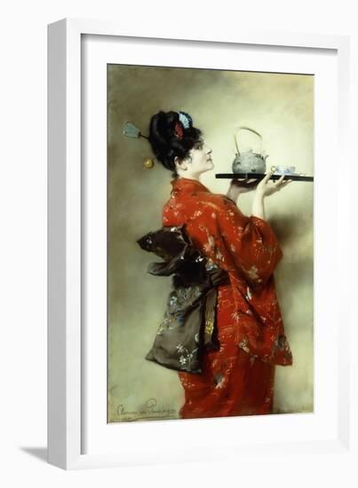 The Japanese Lady; La Japonaise, 1888-Clemens von Pausinger-Framed Giclee Print