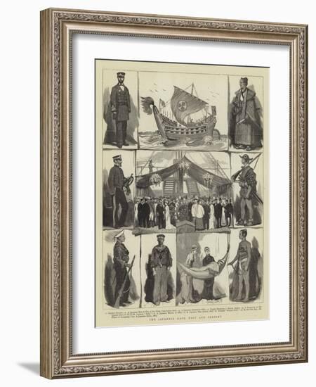 The Japanese Navy, Past and Present-Joseph Nash-Framed Giclee Print