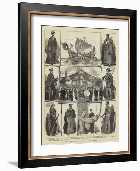 The Japanese Navy, Past and Present-Joseph Nash-Framed Giclee Print