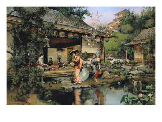 The Japanese Tea House Giclee Print Harry Humphrey Moore Art Com