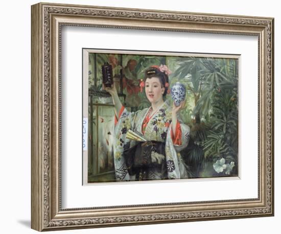 The Japanese Vase, C.1870-James Tissot-Framed Giclee Print