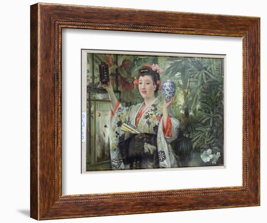 The Japanese Vase, C.1870-James Tissot-Framed Giclee Print