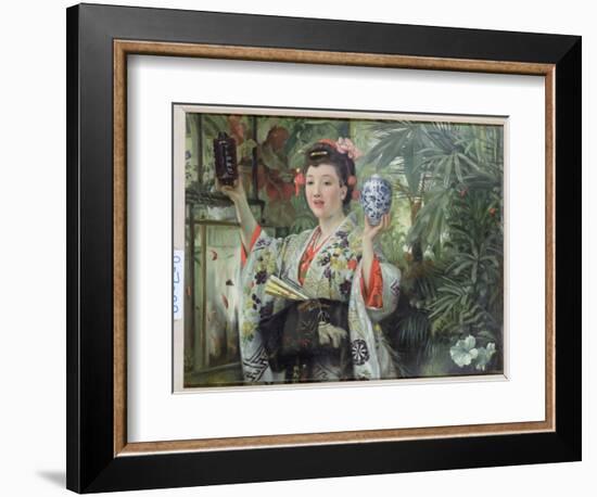 The Japanese Vase, C.1870-James Tissot-Framed Giclee Print