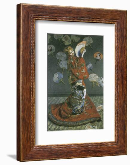 The Japanese Woman-Claude Monet-Framed Premium Giclee Print