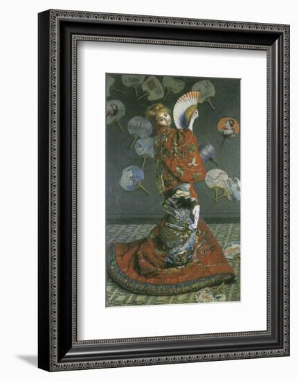 The Japanese Woman-Claude Monet-Framed Premium Giclee Print