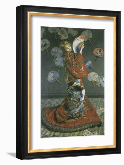 The Japanese Woman-Claude Monet-Framed Premium Giclee Print