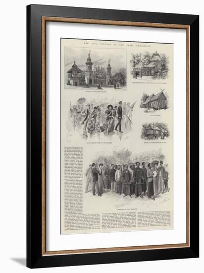 The Java Village at the Paris Exhibition-null-Framed Giclee Print