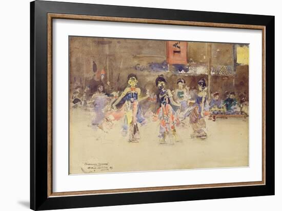 The Javanese Dancers, 1889-Arthur Melville-Framed Giclee Print
