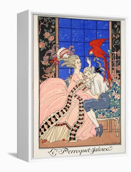 The Jealous Parrot, 1919-Georges Barbier-Framed Premier Image Canvas