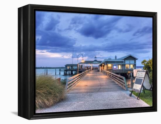 The Jekyll Wharf and Latitude 31 Restaurant, Jekyll Island, Georgia, USA-Rob Tilley-Framed Premier Image Canvas