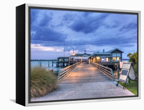 The Jekyll Wharf and Latitude 31 Restaurant, Jekyll Island, Georgia, USA-Rob Tilley-Framed Premier Image Canvas