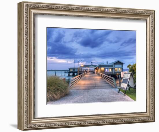 The Jekyll Wharf and Latitude 31 Restaurant, Jekyll Island, Georgia, USA-Rob Tilley-Framed Photographic Print