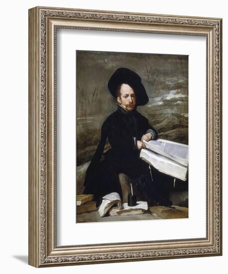 The Jester Don Diego De Acedo-Diego Velazquez-Framed Giclee Print