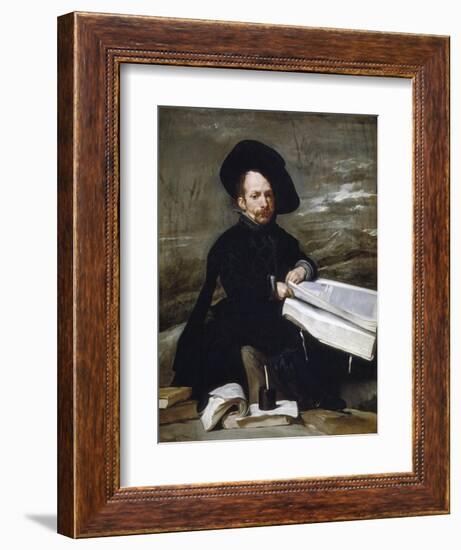 The Jester Don Diego De Acedo-Diego Velazquez-Framed Giclee Print