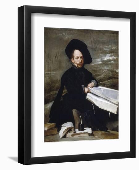 The Jester Don Diego De Acedo-Diego Velazquez-Framed Giclee Print