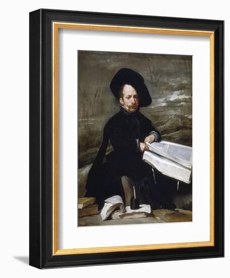 The Jester Don Diego De Acedo-Diego Velazquez-Framed Giclee Print