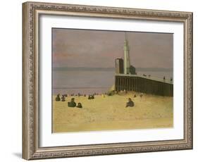 The Jetty at Honfleur, 1920-F?lix Vallotton-Framed Premium Giclee Print
