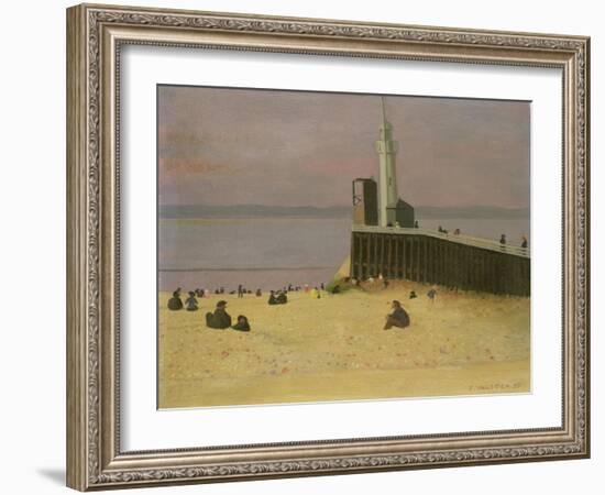 The Jetty at Honfleur, 1920-F?lix Vallotton-Framed Giclee Print