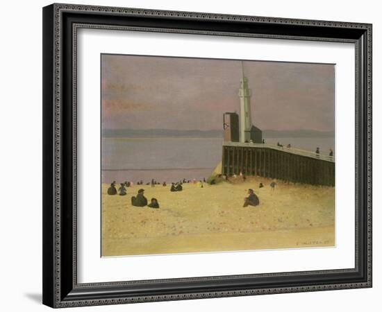 The Jetty at Honfleur, 1920-F?lix Vallotton-Framed Giclee Print