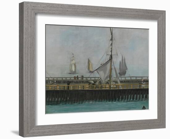 The Jetty of Boulogne-Sur-Mer, 1868-Edouard Manet-Framed Giclee Print