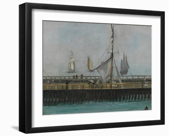 The Jetty of Boulogne-Sur-Mer, 1868-Edouard Manet-Framed Giclee Print
