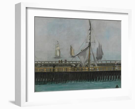 The Jetty of Boulogne-Sur-Mer, 1868-Edouard Manet-Framed Giclee Print