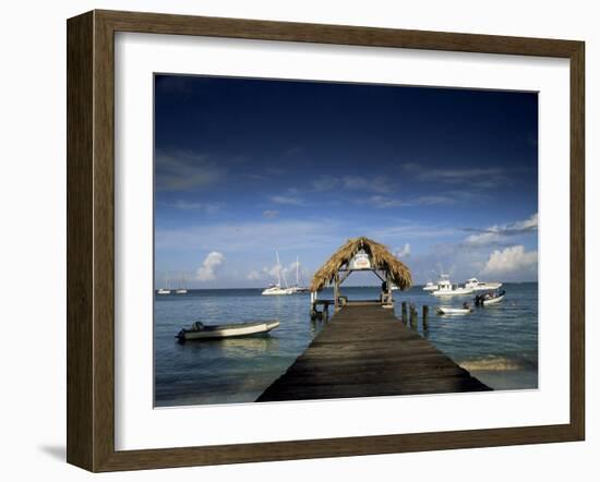 The Jetty, Pigeon Point, Tobago, West Indies, Caribbean, Central America-Julia Bayne-Framed Photographic Print