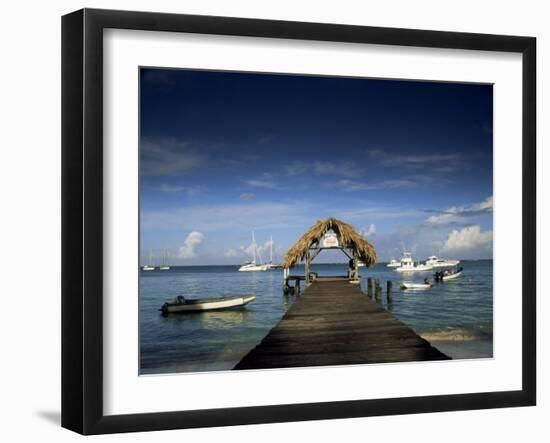 The Jetty, Pigeon Point, Tobago, West Indies, Caribbean, Central America-Julia Bayne-Framed Photographic Print