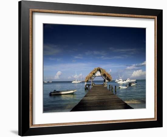 The Jetty, Pigeon Point, Tobago, West Indies, Caribbean, Central America-Julia Bayne-Framed Photographic Print