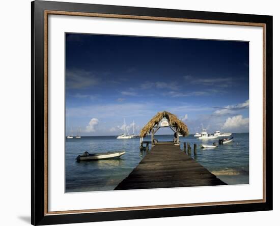 The Jetty, Pigeon Point, Tobago, West Indies, Caribbean, Central America-Julia Bayne-Framed Photographic Print
