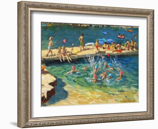 The Jetty, Rovinj, Croatia, 2016/17-Andrew Macara-Framed Giclee Print