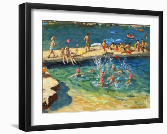 The Jetty, Rovinj, Croatia, 2016/17-Andrew Macara-Framed Giclee Print