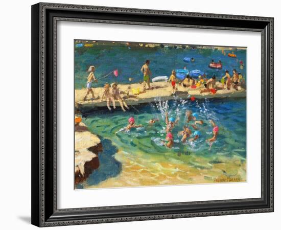 The Jetty, Rovinj, Croatia, 2016/17-Andrew Macara-Framed Giclee Print