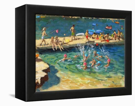 The Jetty, Rovinj, Croatia, 2016/17-Andrew Macara-Framed Premier Image Canvas