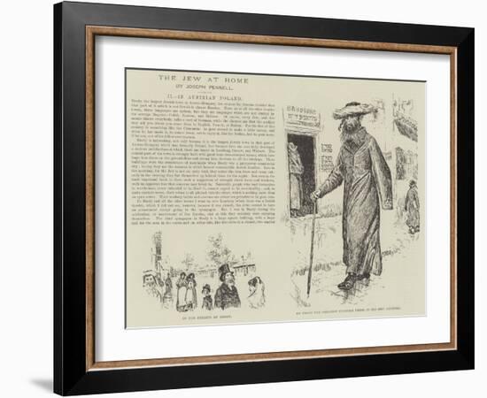 The Jew at Home-Joseph Pennell-Framed Giclee Print