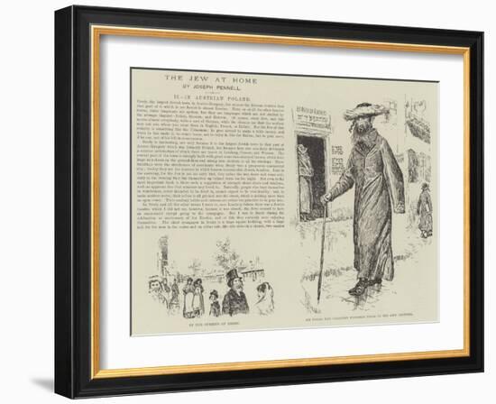 The Jew at Home-Joseph Pennell-Framed Giclee Print