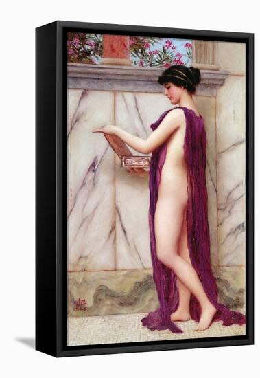 The Jewel Box (A Precious Gift), 1905 (Oil on Panel)-John William Godward-Framed Premier Image Canvas