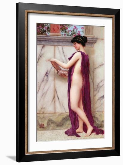 The Jewel Box (A Precious Gift), 1905 (Oil on Panel)-John William Godward-Framed Giclee Print