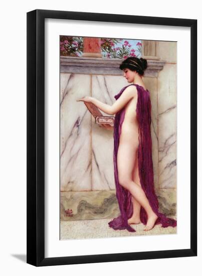 The Jewel Box (A Precious Gift), 1905 (Oil on Panel)-John William Godward-Framed Giclee Print