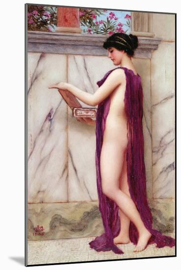 The Jewel Box (A Precious Gift), 1905 (Oil on Panel)-John William Godward-Mounted Giclee Print